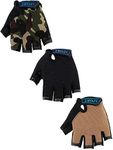 Boao 3 Pairs Kids Half Finger Glove