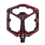 Crankbrothers Stamp 7 Mountain Bike Pedals, Size Small, Black/Red