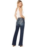 7 For All Mankind Women's Petite Size The Tailorless Dojo Trouser Jean (Short Inseam), Lake Blue 25