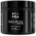 BY MIA Pomade And Chill Wax 130ml | Hair Styling Pomade Wax | For All Hair Types | High Shine Finish | Flexible Hold | For Men & Women Hair Wax | Hold All Day Long