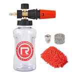 Rdutuok Foam Cannon for Pressure Washer, Adjustable Foam Blaster, Snow Foam Lance with M22 &1/4 Inch Quick Connect and 1L Bottle for Home, Boat and Car Washing Kit