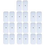 Pelvifine Large TENS Unit Electrode Pads Reusable Self-Adhesive Replacement Massage Pads Standard Connection Snap on 3.5mm,20pcs(10pairs)