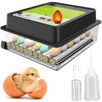 OBI-36 Egg Incubators for Hatching Eggs – Incubator for 36 Eggs with Automatic Egg Turner - Brooder for Chicken Eggs, Quail, and Duck Eggs - Black