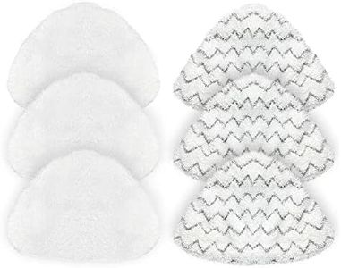6 Pack Replacement Pads for Bissell PowerEdge/PowerForce Lift-Off Steam Mop 2078, 2165, 20781 Series Vacuum Cleaner Spare Part Pad Accessory