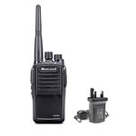 Midland G15 Pro, Two Way Radio Walkie Talkie, 32 PMR446 Channels, license free, IP67 Certified, Desktop Charger, Wall Adapter UK Plug, 1600mAh Rechargeable Li-Ion Battery Pack, UKCA Certified