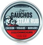 Dos Gauchos Argentinian Steak Rub-Authentic Chimichurri Dry Spice Blend-Grilling, Smoking, Roasting - All Natural, Gluten Free, Keto, Sugar Free, Low Sodium, No MSG - Madison Park Foods, 2.75 oz Tin