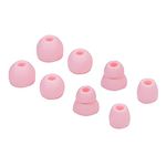 Replacement Eartips Silicone Earbuds Buds Set for Powerbeats Pro Beats Wireless Earphone Headphones,4 Pair (Pink)