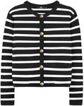 LILLUSORY Women's Striped Cardigan 