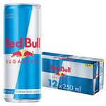 Red Bull Energy Drink Sugar Free, 250 ml (Pack of 12)