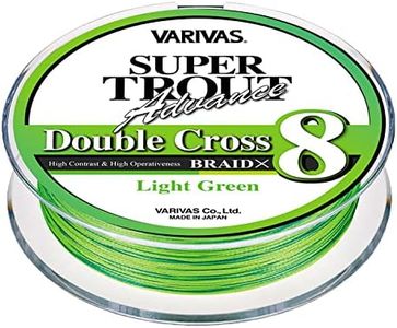 Varivas Super Trout Advanced Double Cross PE X8, Light Green, 328.4 ft (100 m), No. 0.8 (11.4 lb)