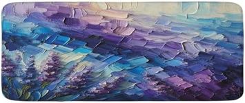 Ambesonne Purple Kitchen Mat, Laven