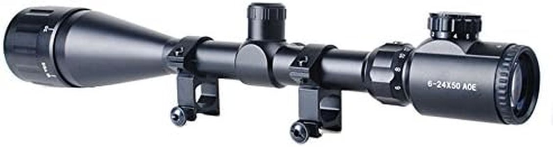 Minidiva red & green mil-dot illuminated 6-24x50 aoe optics hunting rifle scope
