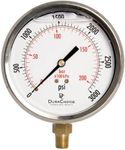 4" Oil Filled Pressure Gauge - Stai