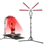 Red Light Lamp, 180LEDs Near Infrared Light Lamp with Stand, Red Light with Timer, Adjustable Angle & Brightness & Height Red Lamp at Home and Office