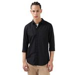 Lee Men's Slim Fit Shirt (LMSH003372_Black