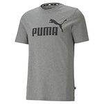 PUMA Mens T-Shirt, Medium Gray Heat