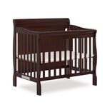 Dream On Me Alice 3-in-1 Full Panel Convertible Mini Crib, Espresso