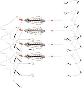 4 Pcs Copper Fishing Bait Cage, Spring Basket Lure Feeder, Durable Fishing Bait Traps, for Carp Fishing