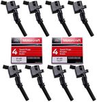 MAS Set of 8 Ignition Coil DG508 and Motorcraft Spark Plug SP493 compatible with Ford Lincoln Mercury 4.6L engines DG457 DG472 DG491 F523 3W7Z12029AA 1L2U12029AA 1L2U12A366A