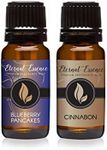 Eternal Essence Oils 2 Pack 10ml Premium Fragrance Oil - Blueberry Pancakes & Cinnabon - for Candle, Soap Making, Aromatherapy, Diffusers, Home Care, & Humidifiers