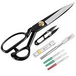 Fabric Scissors,Professional Tailor Scissors 9 inch - Heavy Duty Sewing Scissors for Leather Cutting Industrial Sharp Shears Home Office Artists Students Tailors Dressmakers