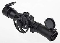 PAO 3-12x44 30mm Compact SF Illuminated Etched Half Mil Dot Rifle Scope + Mount Rings