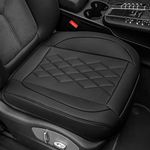 Jojobay Car Seat Cover,Automotive Seat Covers,Front Seat Protector(Bottom),Fit for 95% of Vehicles - Padded,Anti-Slip,Premium Leather(1 PC,Black)