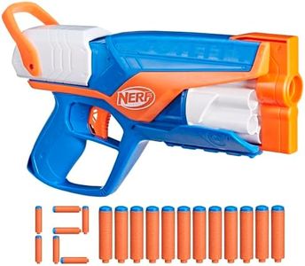 NERF N Series Agility Blaster, 12 N1 Darts Compatible Only N Series Blasters, 6 Dart Drum, Kids Outdoor Games