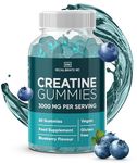 RM Creatine Gummies 3000mg - 60 Gummies, 1 Month Supply (Blueberry Flavour) - Creatine Monohydrate - Pre Workout Gym Supplement for Men & Women - Vegan & Gluten Free