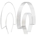 6 Pack 2 Layer Metal Silver Goddess Angel Halo Crown Headband Thin Hairbands Tiara DIY Craft Plain Base Headpieces Halloween Party Cosplay Costume Hair Accessories