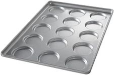 Chicago Metallic 41002 15-Cavity Hamburger/Muffin Top/Cookie Pan