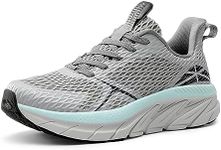 ALLSWIFIT Women's Walking Shoes Comfortable ActiveEase Running Tennis Athletic Gym Workout Cross Training Sneakers,Size 9,Grey,SARR009W