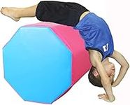 Balance Fitness Gymnastics Octagon Skill Shape Tumbling Mat Somersault Backbend Trainer Gymnastics Tumbler Tumble Mat Pad Gymnastics Foam Rolls for Kids Gym(Size:38x38x50cm,Color:Pink)