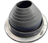 4 (DF104G) Round Gray EPDM Flexible Pipe Flashing Dektite (for OD Pipe Sizes 3" - 6") Metal Roof Jack Pipe Boot - Metal Roofing Pipe Flashing - Dektite