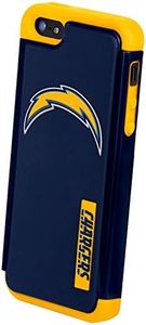 Forever Collectibles NFL Dual Hybrid TPU iPhone 5/5S Rugged Case - Retail Packaging - Blue - San Diego Chargers