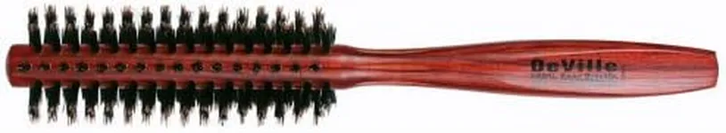 Spornette Deville Boar Bristle Round Brush for Women - Small Round Hair Brush for Blow Drying, Curling & Styling - Adds Shine, Volume & Lift to All Hair Types (1.5 Inch)