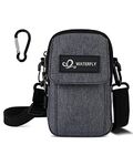 Waterfly Small Shoulder Crossbody Bag: Multifunctional Handbag Mobile Phone Bag Mini Belt Bag Bumbag Fanny Waist Pack EDC Pouch with Adjustable Strap Carabiner for Men Women Ladies