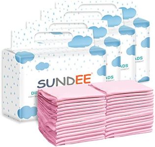 Baby Disposable Changing Pad, 100 Pack Soft Non-Woven Fabric Breathable Waterproof Underpads, Portable Leak-Proof Mattress Protector, Incontinence Bed Pads