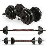 Anchor's Adjustable Dumbbells Weights set for Men Women, Dumbbell hand weight Polyvinyl Chloride Barbell Perfect for Bodybuilding fitness weight lifting training home gym equipment free weights (20)