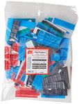 TIMCO Assorted Packers - Assorted Colours - Colourful spacers, shims, Plastic Packers - 28mm 100 x 28 - Bag of 200