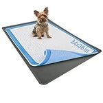 Skywin Pee Pad Holder for 24 x 36 Inches Training Pads - Easy to Clean and Store Dog Puppy Pad Holder – Silicon Wee Wee Pad Holder, No Spill Puppy Pad Holder (Grey)