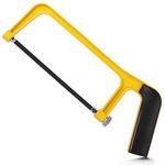 Hanpex 6inch Mini Hacksaw Frame - 150mm Extra Fine Cut Junior Hack Saw with Bi-Metal Blade for Metal and Wood