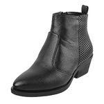 Metro Womens Suede Black Boots (Size (4 UK (37 EU))