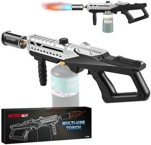 Gutenguy Powerful Propane Grill Torch Gun, Blow Torch Gun With Adjustable Flame, Flame Thrower Gun for BBQ, Campfire, Searing Steak, Cooking kitchen(Tank Not Included)