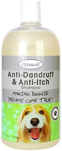Petswill Dog Shampoo - Anti Dandruff, Anti Itch - 1 Litre ; Pomeranian, Shih Tzu, Rottweiler, German Shepherd, Labrador, Golden Retriever, Pug, Boxer, Doberman, German Shepherd, Boxer, for All Breeds