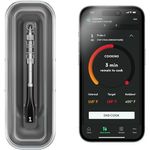 Chef iQ Sense Smart Wireless Meat Thermometer with Ultra-Thin Probe, Unlimited Range Bluetooth Meat Thermometer, Digital Food Thermometer for Remote Monitoring of BBQ Grill, Oven, Smoker, Air Fryer