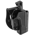 ORPAZ Defense Level 2 Retention Tactical Thmub Release Safety Holster, Tention Adjustment, Rotating 360 ROTO Paddle for Sig Sauer p320/ P250 Full Size
