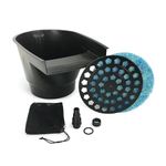 Aquascape Pond Filter & Waterfall Spillway, Efficient Mechanical & Biological Filtration, Compact, Black