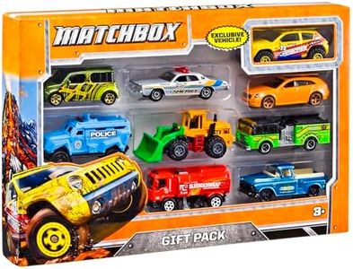 Mattel Matchbox 9-Packs 1:64 Scale Vehicles, 9 Toy Car Collection of Real-World Replicas for Kids 3 Years & Older (Styles May Vary)