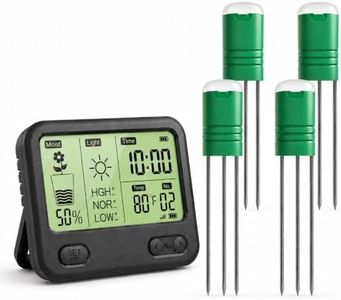 Moisture Meter for Plants, Wireless Plant Water Meter, 4 Sensors 12 Zones